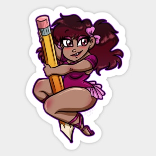 Ballerina Artist Sticker